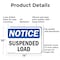 Signmission Suspended Load, 14 in W x Rectangle, Aluminum OS-2PACK-NS-A-1014-L-16639 - alternate 4
